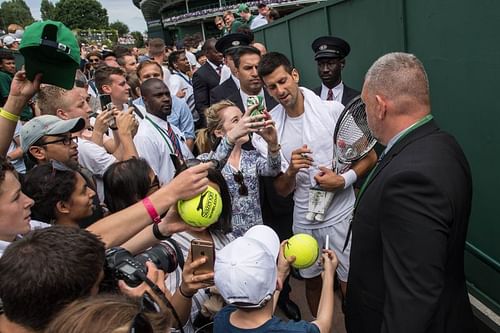 Novak Djokovic at The Championships - Wimbledon 2017