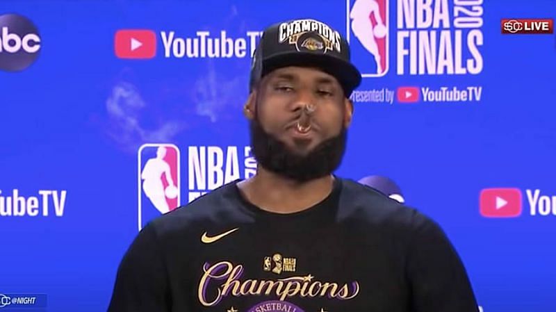 LeBron James in a postgame interview - 2020 NBA Finals Game 6