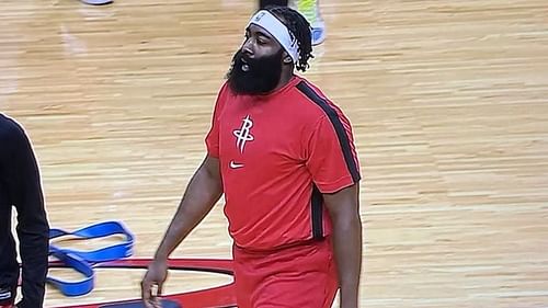 James Harden in the Houston Rockets preseason game