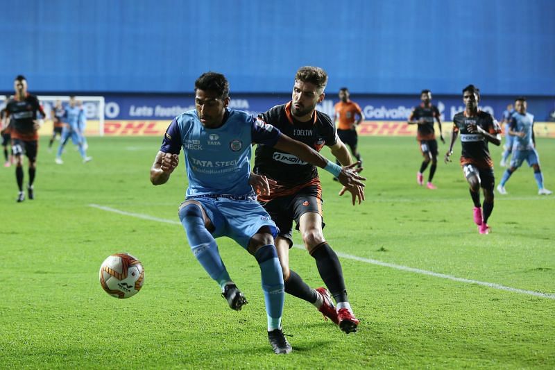 Action from Jamshedpur FC vs FC Goa match (Image courtesy: ISL)