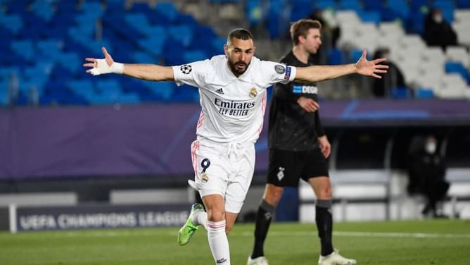 Real Madrid 2-0 Borussia Monchengladbach: Los Blancos player ratings as Karim Benzema's double sends his side to the Round of 16 | UEFA Champions League 2020-21