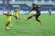 Manvir Singh scored his second goal of the season with a fine strike to the top right corner of the goal. Courtesy: ISL