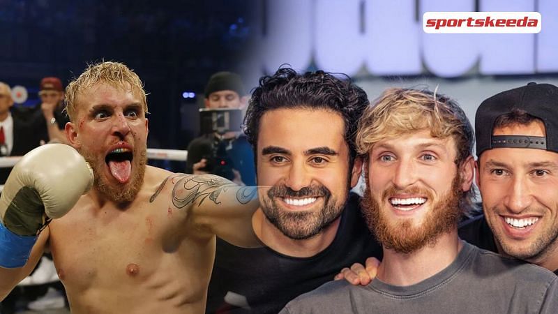 The three hosts of the Impaulsive podcast were stunned to see Jake Paul&#039;s post on Conor McGregor and his wife. (Image via Sportskeeda)