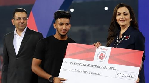 Sahal Abdul Samad - 2019/20 ISL Emerging player (Image courtesy:ISL)