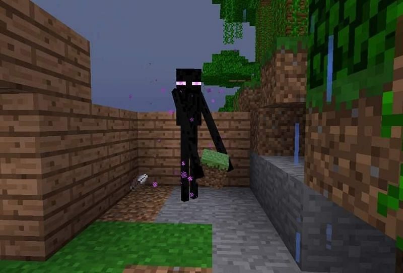 The Enderman is a neutral mob that only attacks when aggravated by the player
