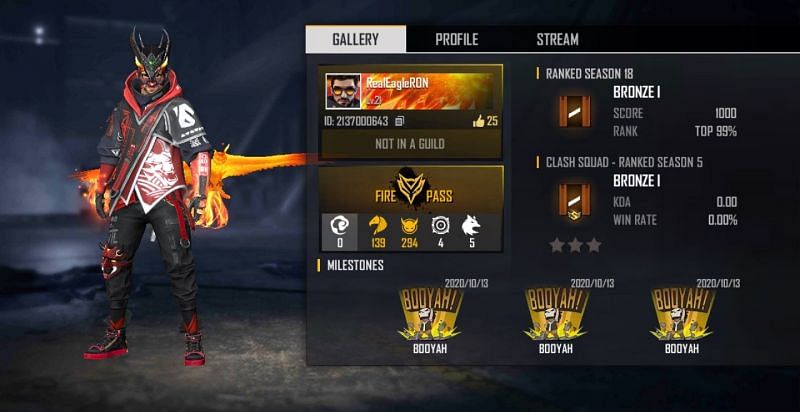 Ron Gaming S Free Fire Id Stats Country And More