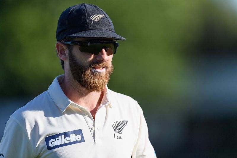 Kane Williamson during New Zealand&#039;s first Test against the West Indies.