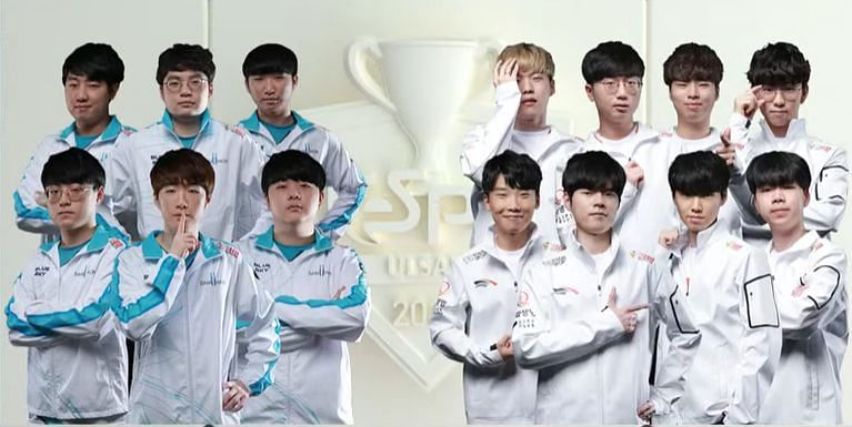 League of Legends KeSPA Cup 2020&#039;s First Semifinal between DWG and HLE (Image vis KeSPA)