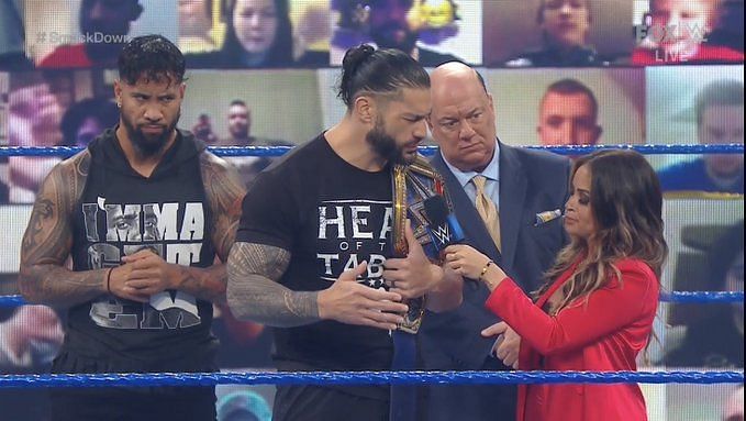 Roman reigns is all about business on SmackDown