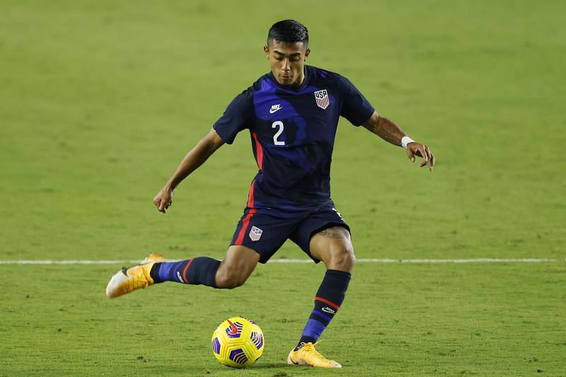 Julian Araujo in action for the United States