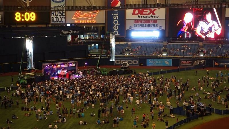The Fray performing at Tropicana Field
