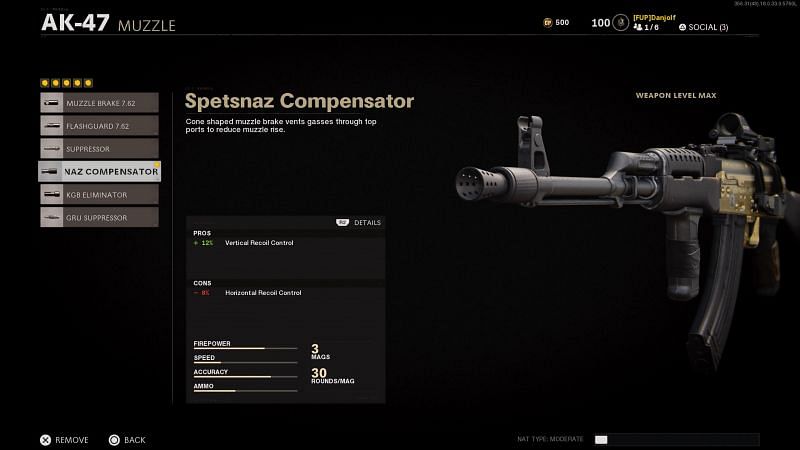 The first&nbsp;unlocked compensator will provide a boost to control without any negatives (Image via Treyarch)