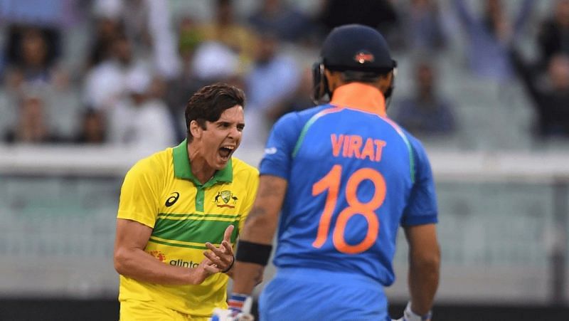 Jhye Richardson dismissed Virat Kohli in all three innings of India&#039;s 2019 ODI series against Australia