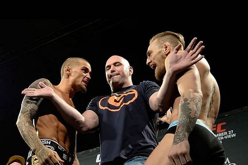 Dustin Poirier and Conor McGregor