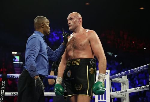 Tyson Fury against Deontay Wilder