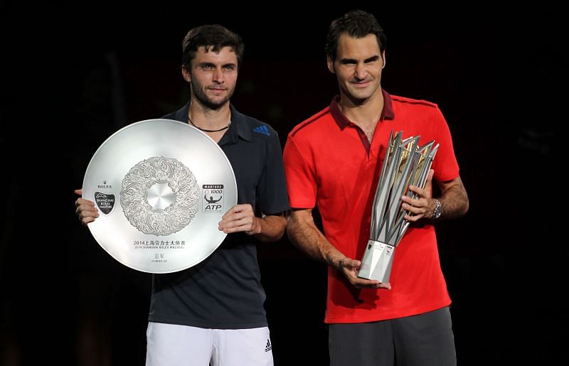 Gilles Simon and Roger Federer