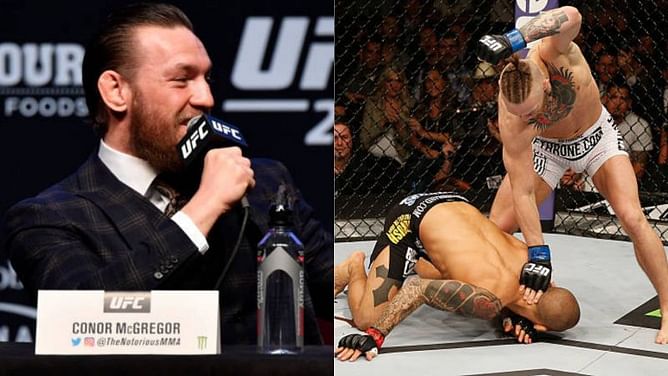 Watch: Conor McGregor commentates over his first fight with Dustin Poirier at UFC 178