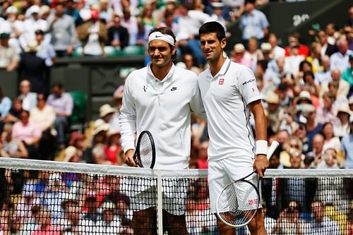 Roger Federer and Novak Djokovic