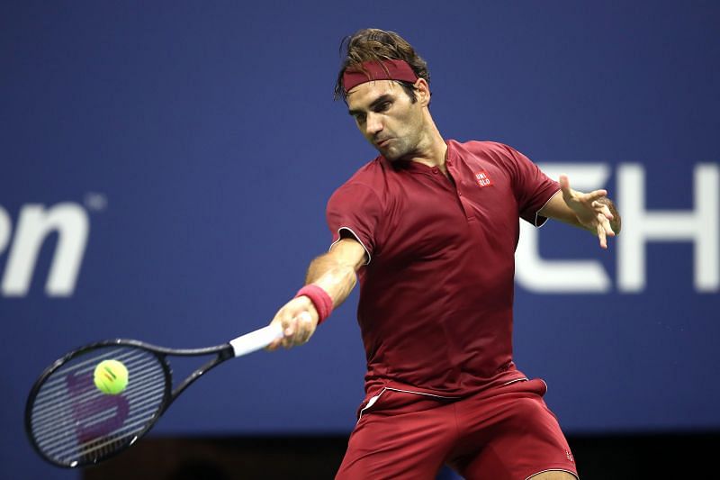 Roger Federer at the 2018 US Open