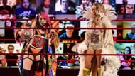The Women's Tag Team Champions Asuka and Charlotte Flair