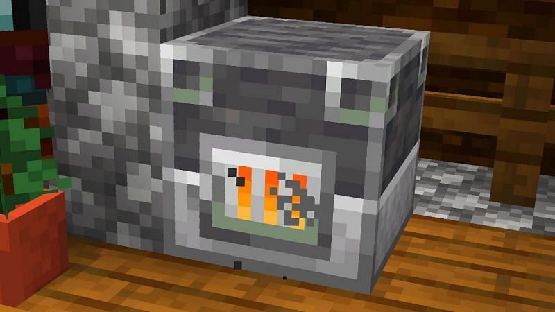 A brief Minecraft guide on how to make a blast furnace.(Image via OMGcraft - Minecraft Tips &amp; Tutorials!/YouTube)