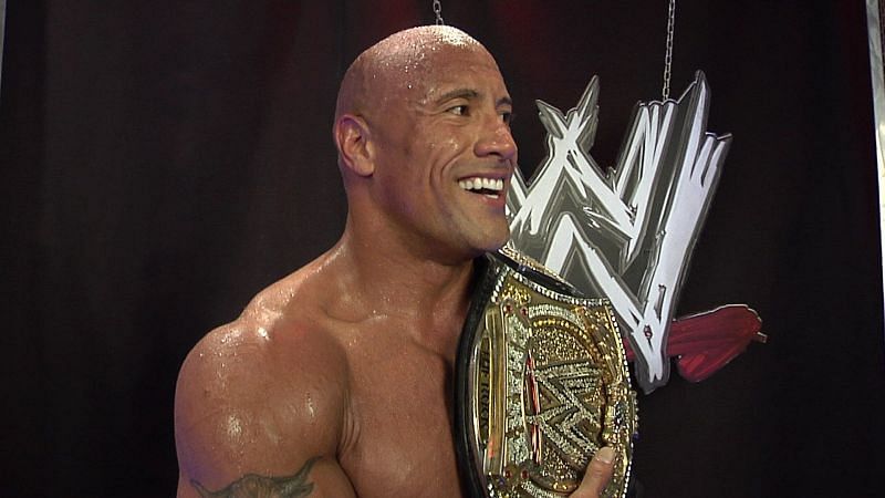 The Rock as WWE Champion in January 2013.