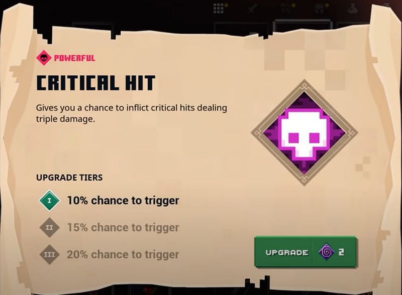 Critical hit enchantment (Image via Sportskeeda)