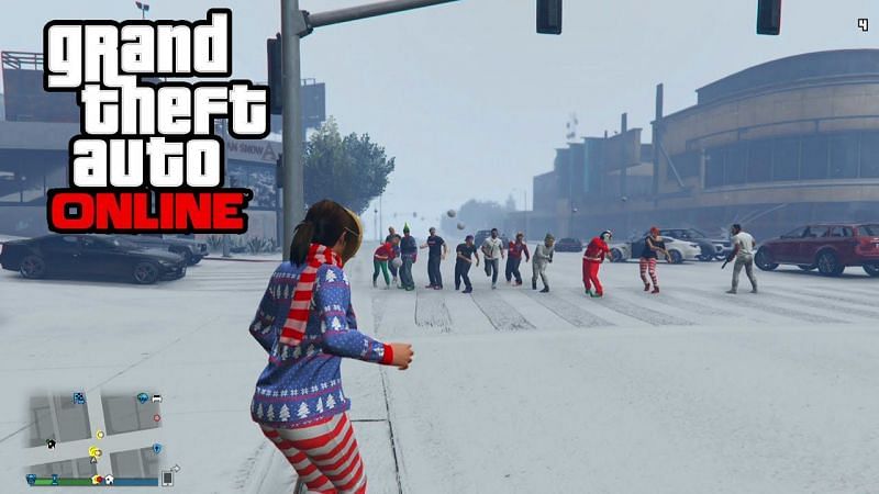 How To Pick Up And Throw Snowballs In Gta Online S Holiday Update