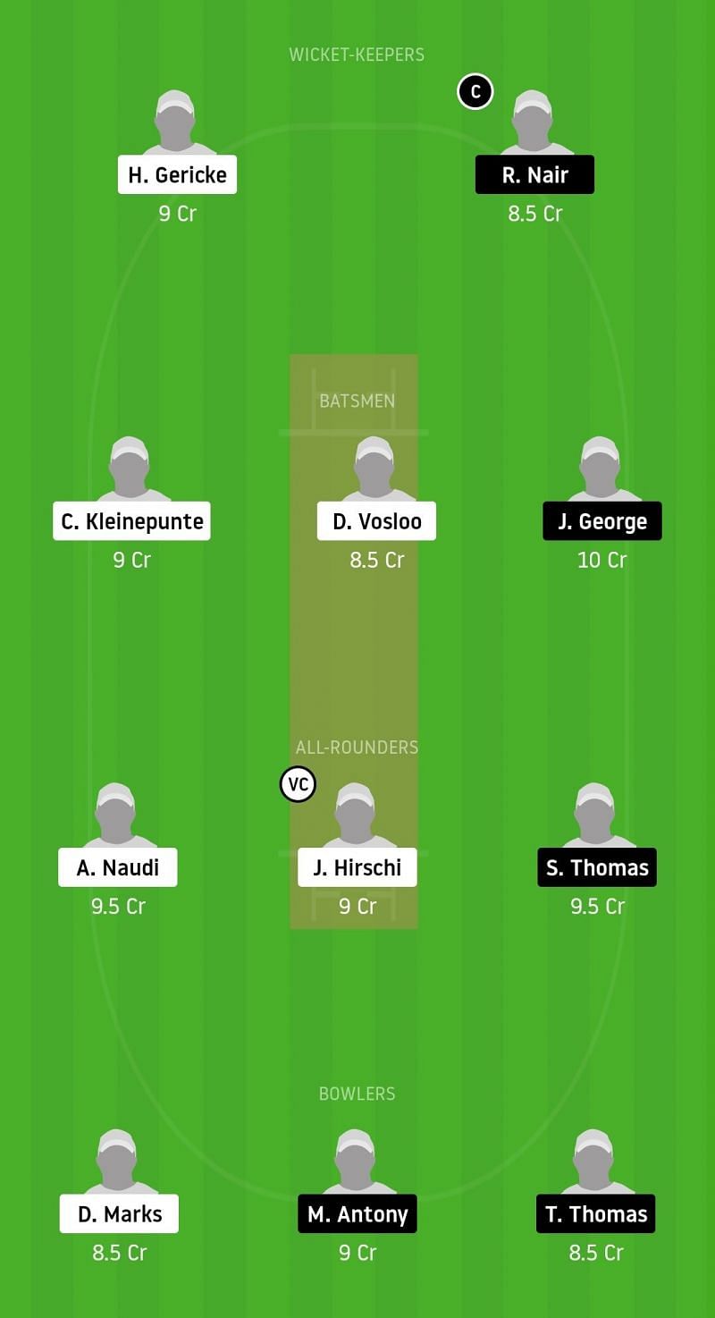 Dream11 Team for OVR vs MSW - ECS Malta 2020.