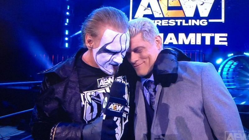 Sting and Cody Rhodes on AEW Dynamite