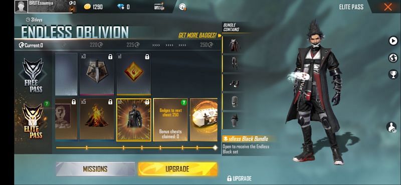 Elite Pass Bundle in Free Fire