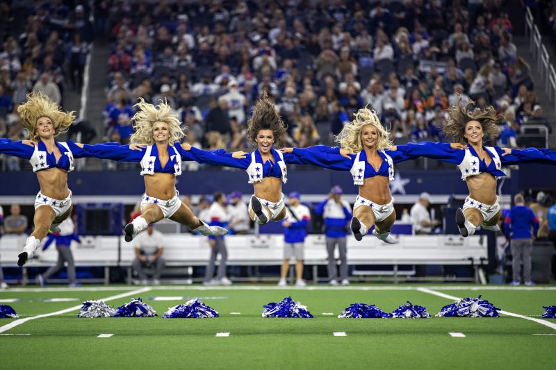 Dallas Cowboys Cheerleaders Perform Their Christmas Editorial