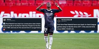 Twitter reacts as Real Madrid return to winning ways with hard-fought 1-0 victory away at Sevilla