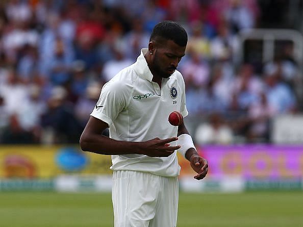 Hardik Pandya has a five-wicket haul against England in Test cricket