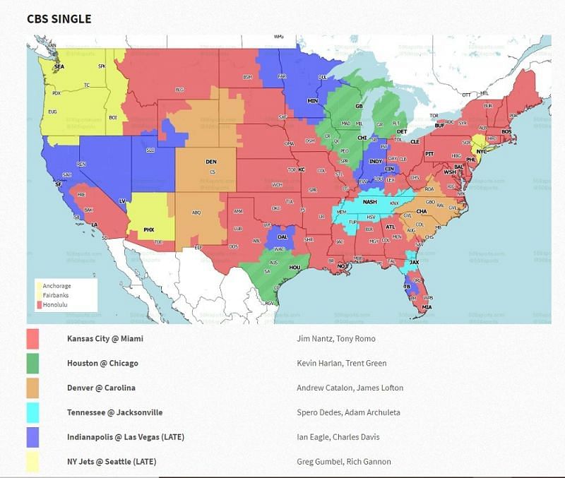 Nfl Coverage Map Week 1 2024 Elayne Olivia