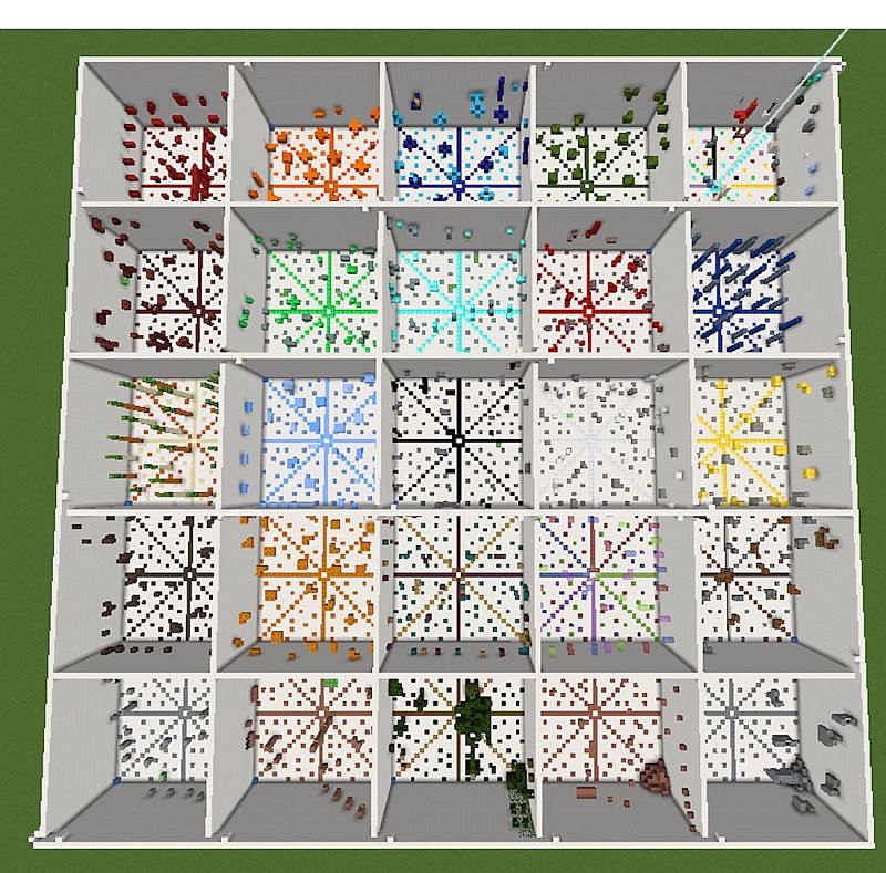 25 Stages of Simple Parkour (Image via Minecraft)