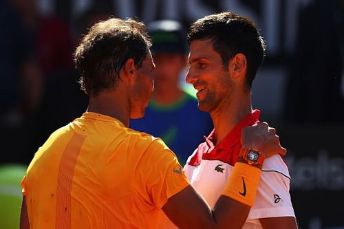 Novak Djokovic and Rafael Nadal