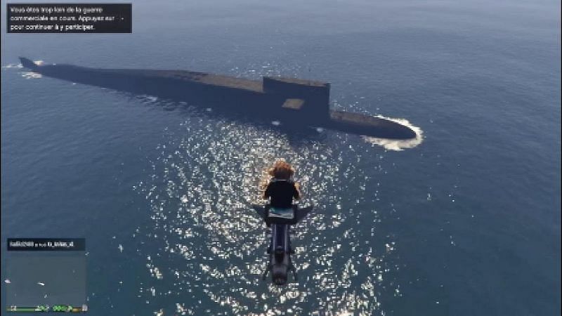 The Kosatka in GTA Online (Image via Bouilla Games, YouTube)