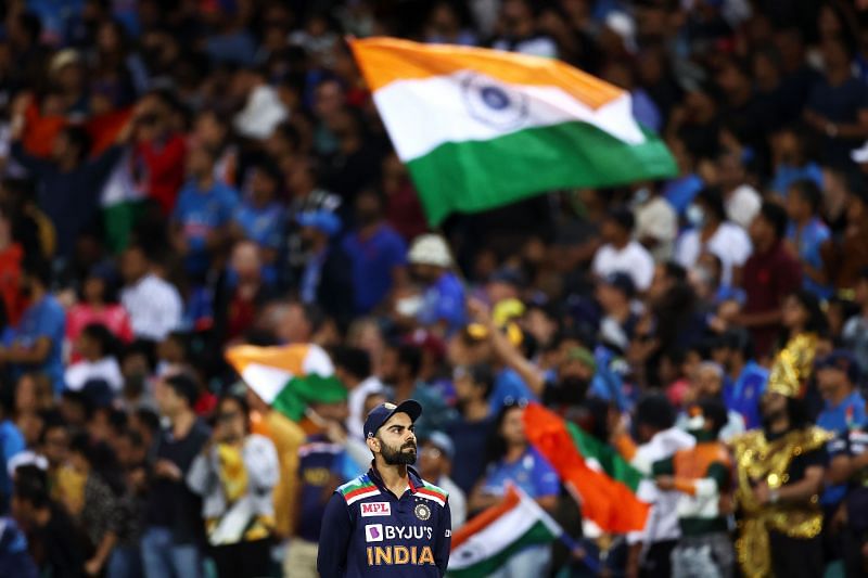 Virat Kohli during the third T20I against Australia on December 8