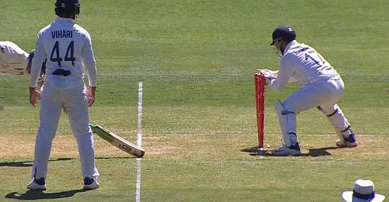 Tim Paine was controversially given not out in the first innings