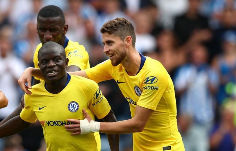 N&#039;Golo Kante and Jorginho have often been deployed in the same role this season for Chelsea