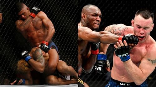 UFC 258 is scheduled to be headlined by Kamaru Usman (R) and Gilbert Burns (L)