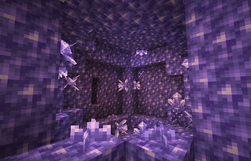 dark blue blocks in minecraft cave