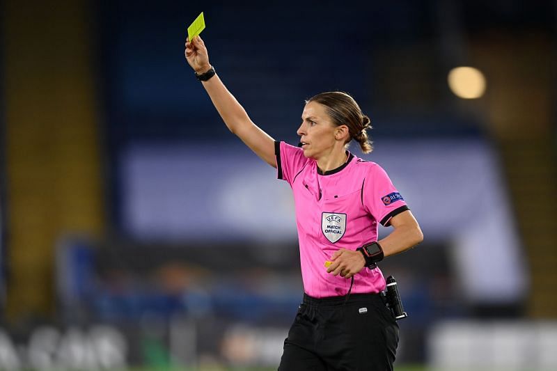 Stephanie Frappart was the referee for the Juventus fixture with Dynamo Kyiv