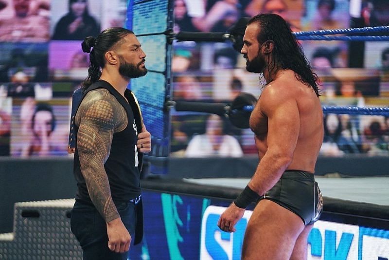 Roman Reigns and Drew McIntyre