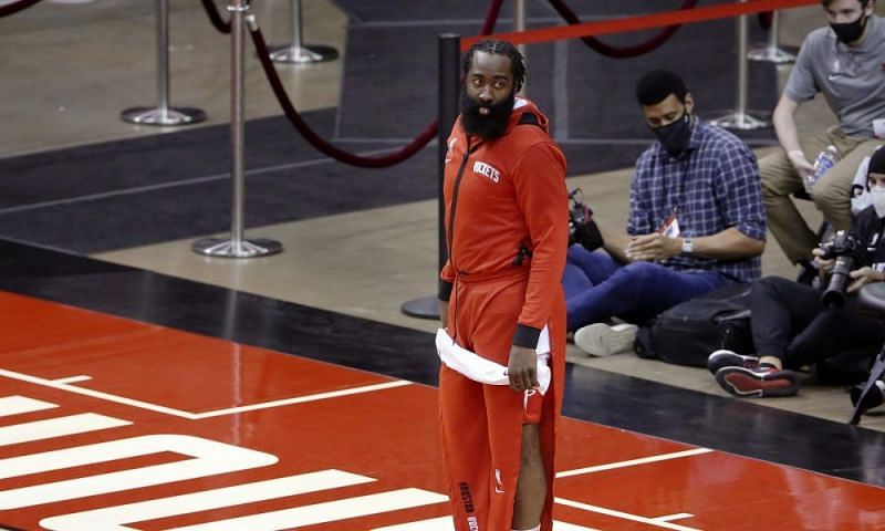 James Harden in the Houston Rockets preseason game