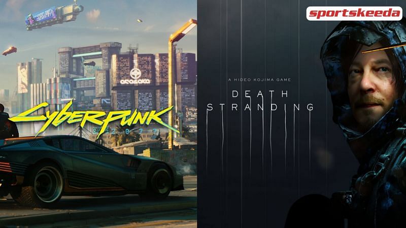 Death Stranding just received a brand new Cyberpunk 2077 themed update which brought interesting Cybperpunk related items to the game (Image via Sportskeeda)