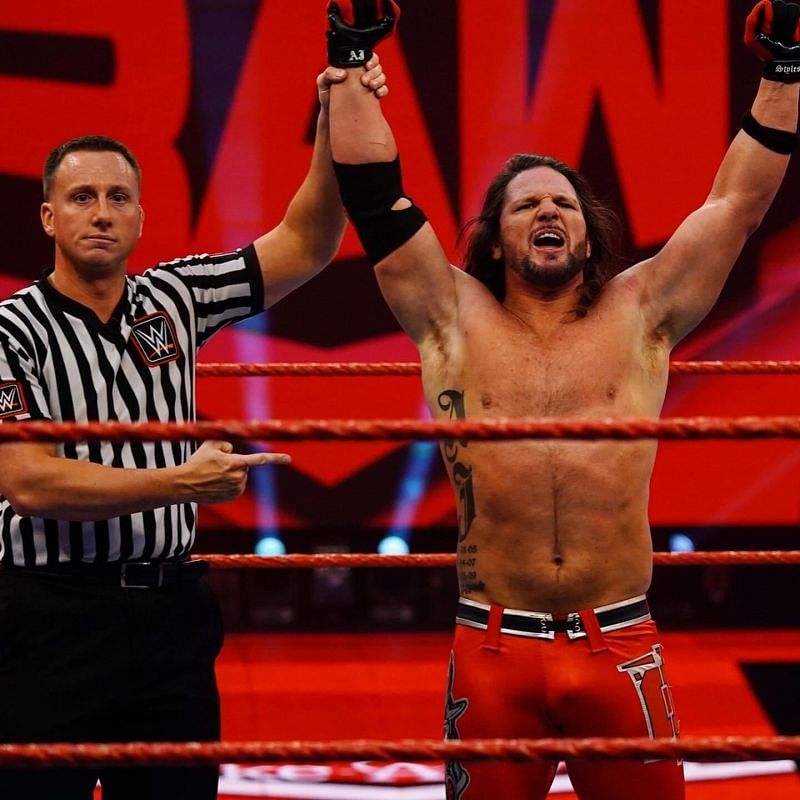 AJ Styles on WWE RAW