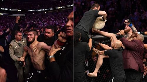 Khabib Nurmagomedov and Conor McGregor lose it post UFC 229