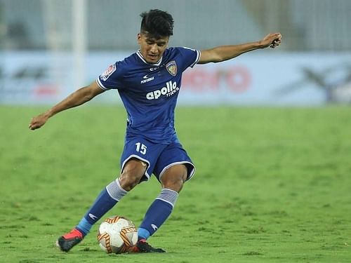 Anirudh Thapa is a key player for Chennaiyin FC (Courtesy - ISL)